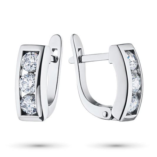 14K White Gold  with Lab-Created Diamonds 0.720 CT.TW