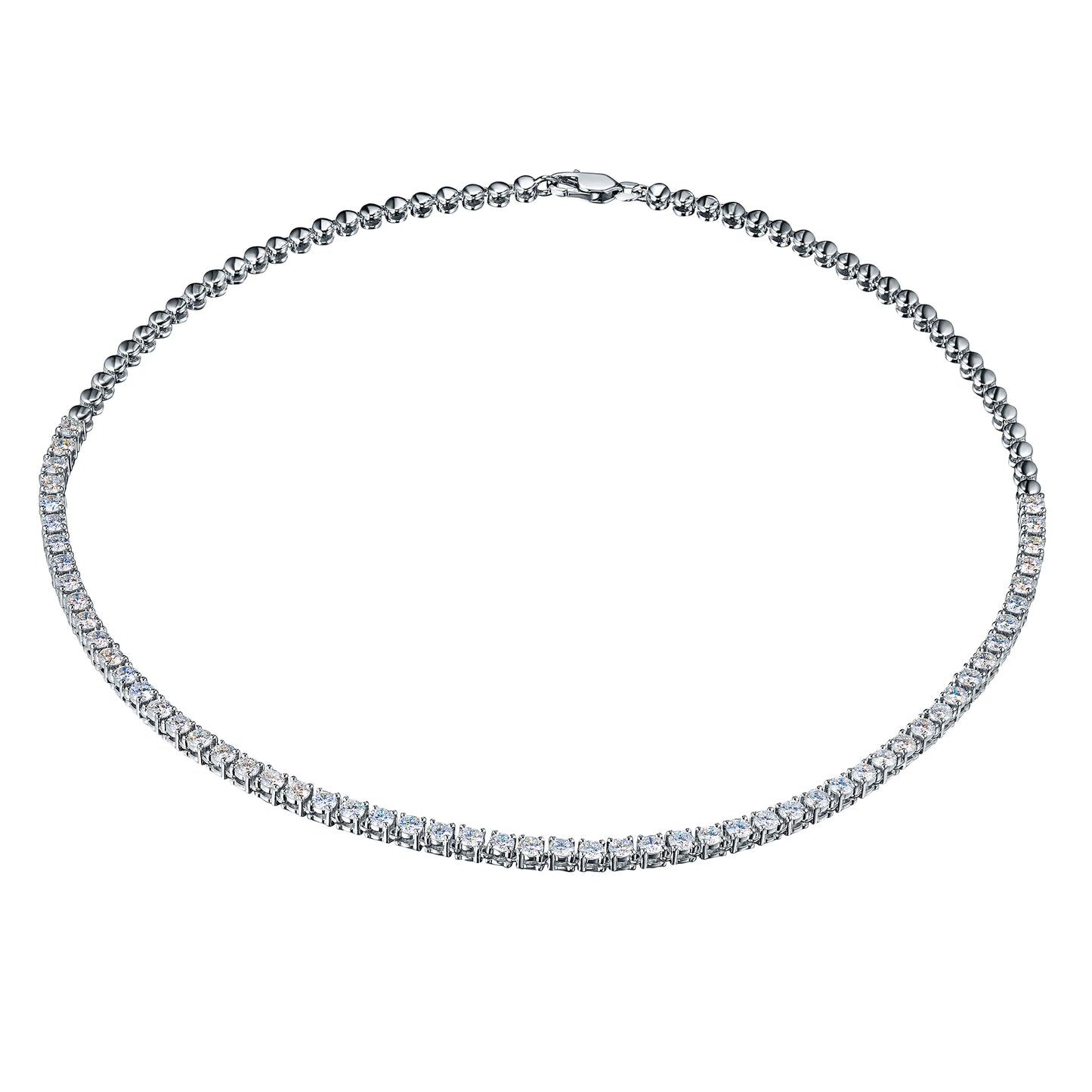 14K White Gold Necklace with Lab-Created Diamonds 6.810 CT.TW