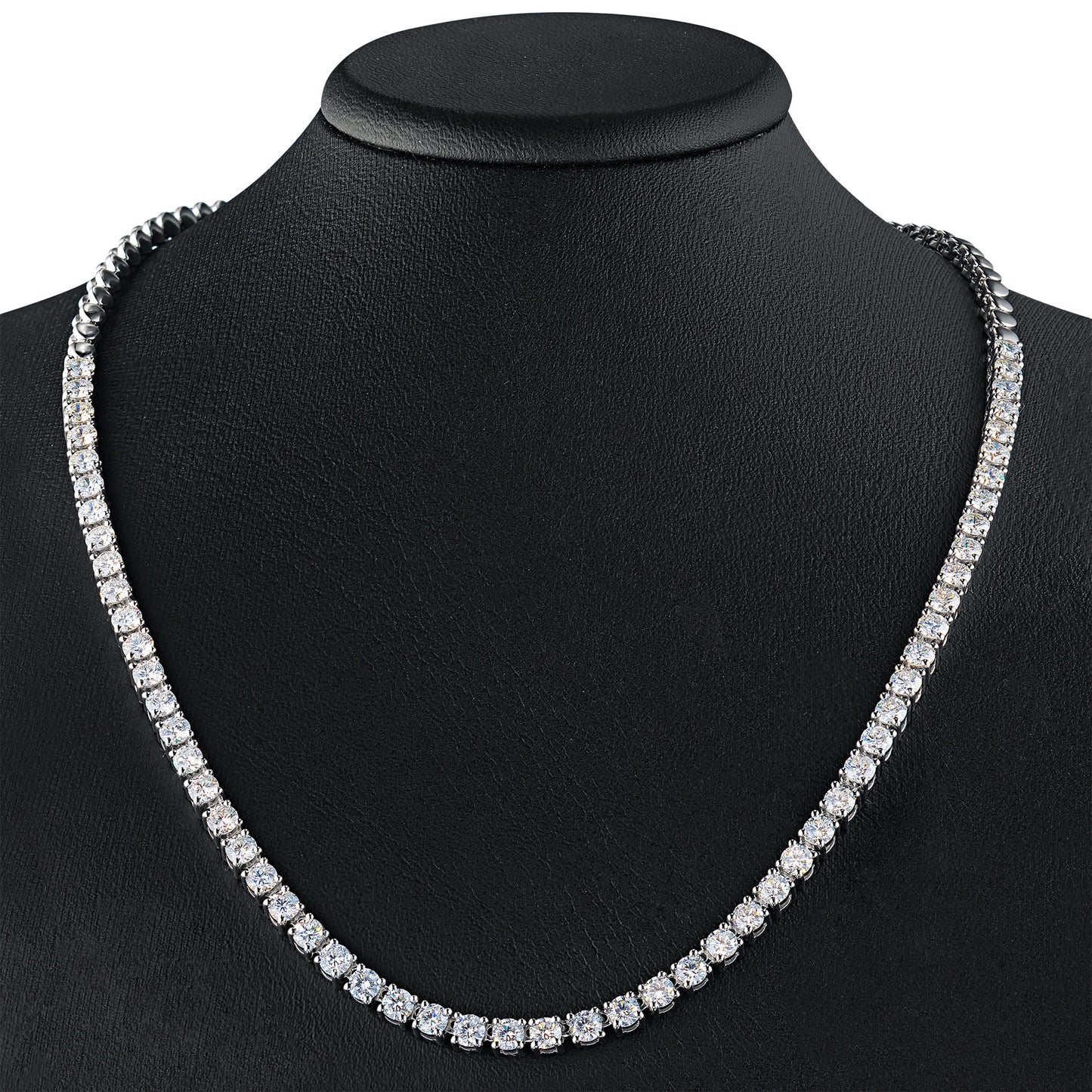 14K White Gold Necklace with Lab-Created Diamonds 6.810 CT.TW