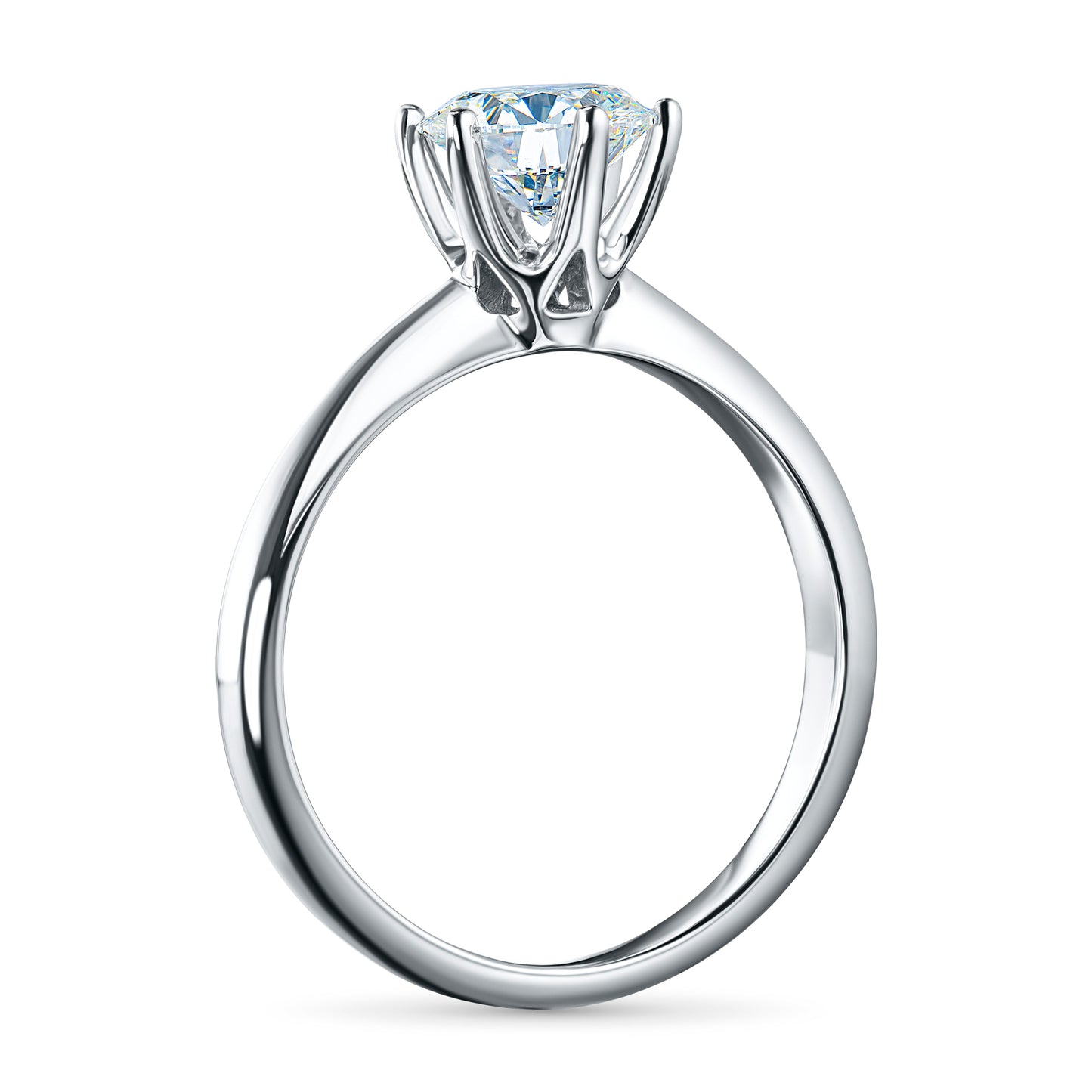 14K White Gold Ring with Lab-Created Diamonds 1.120 CT.TW