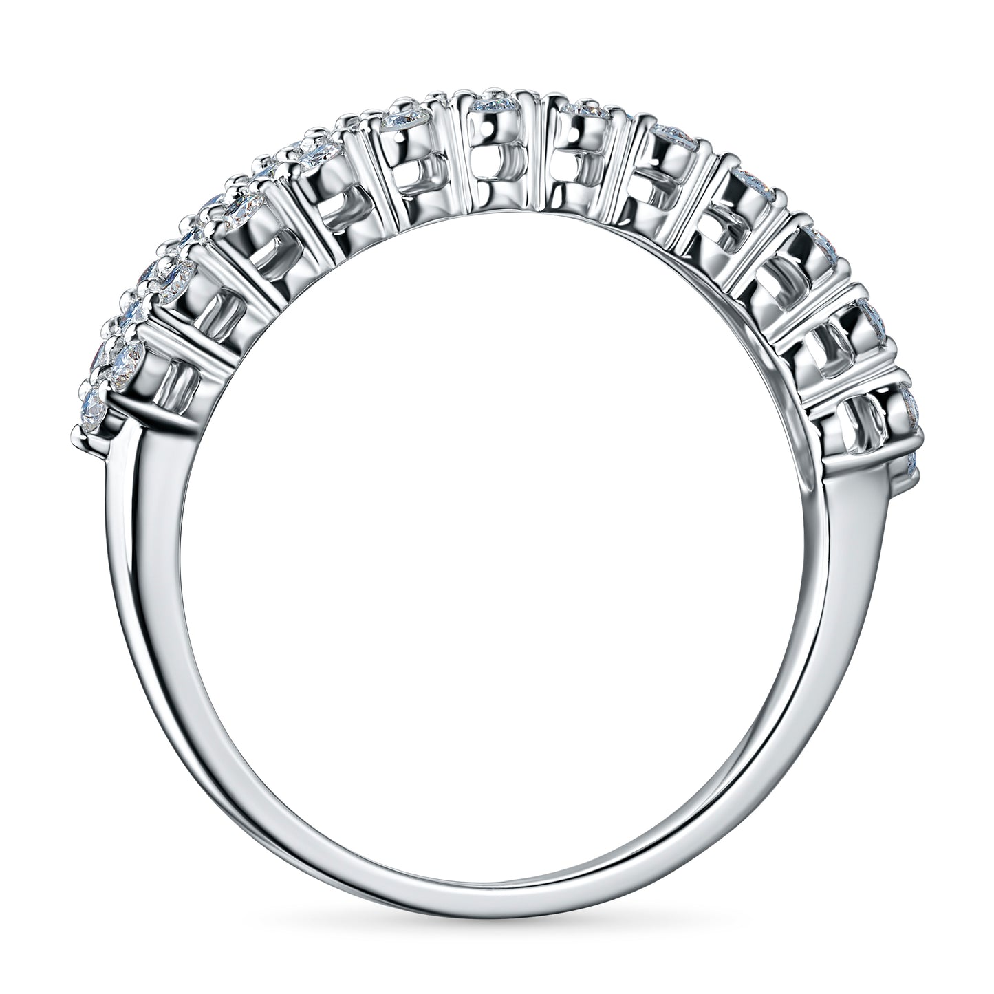 14K White Gold Ring with Lab-Created Diamonds 0.220 CT.TW