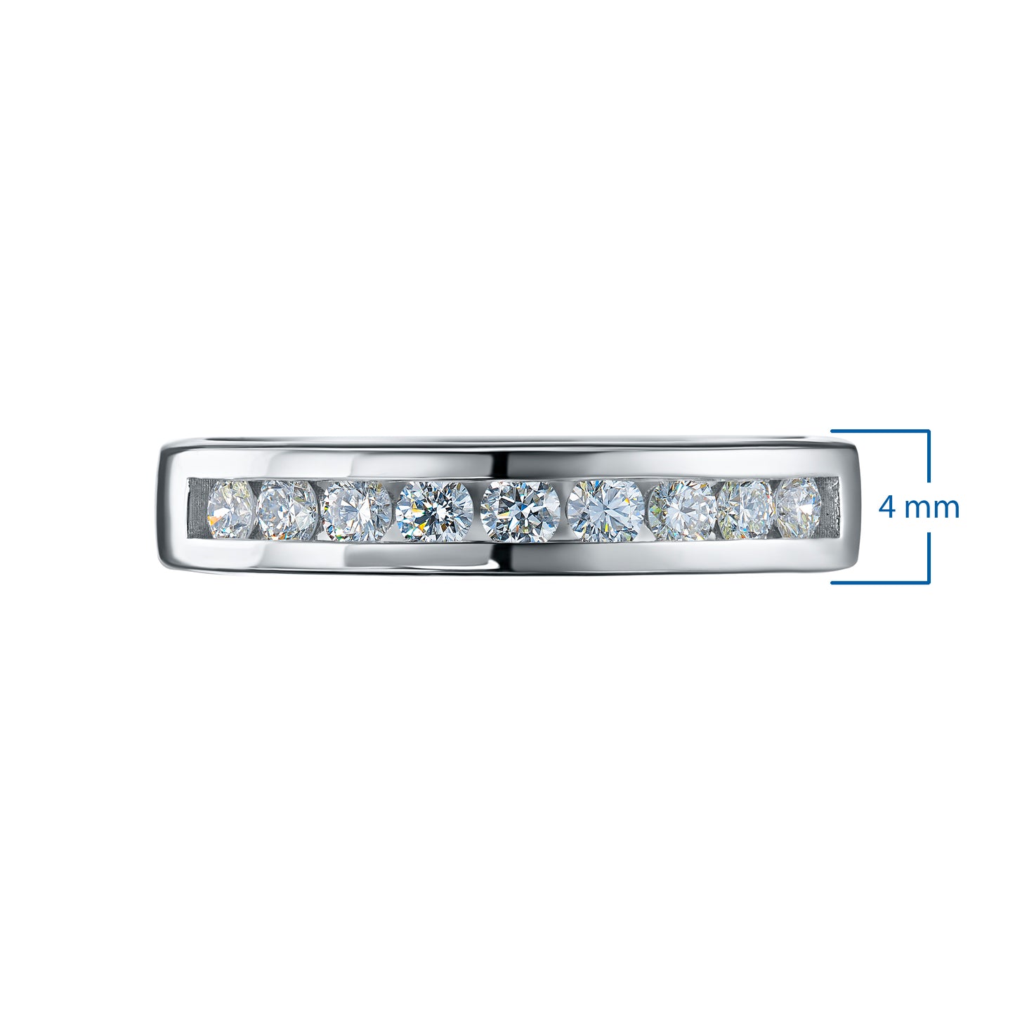 14K White Gold Ring with Lab-Created Diamonds 0.400 CT.TW