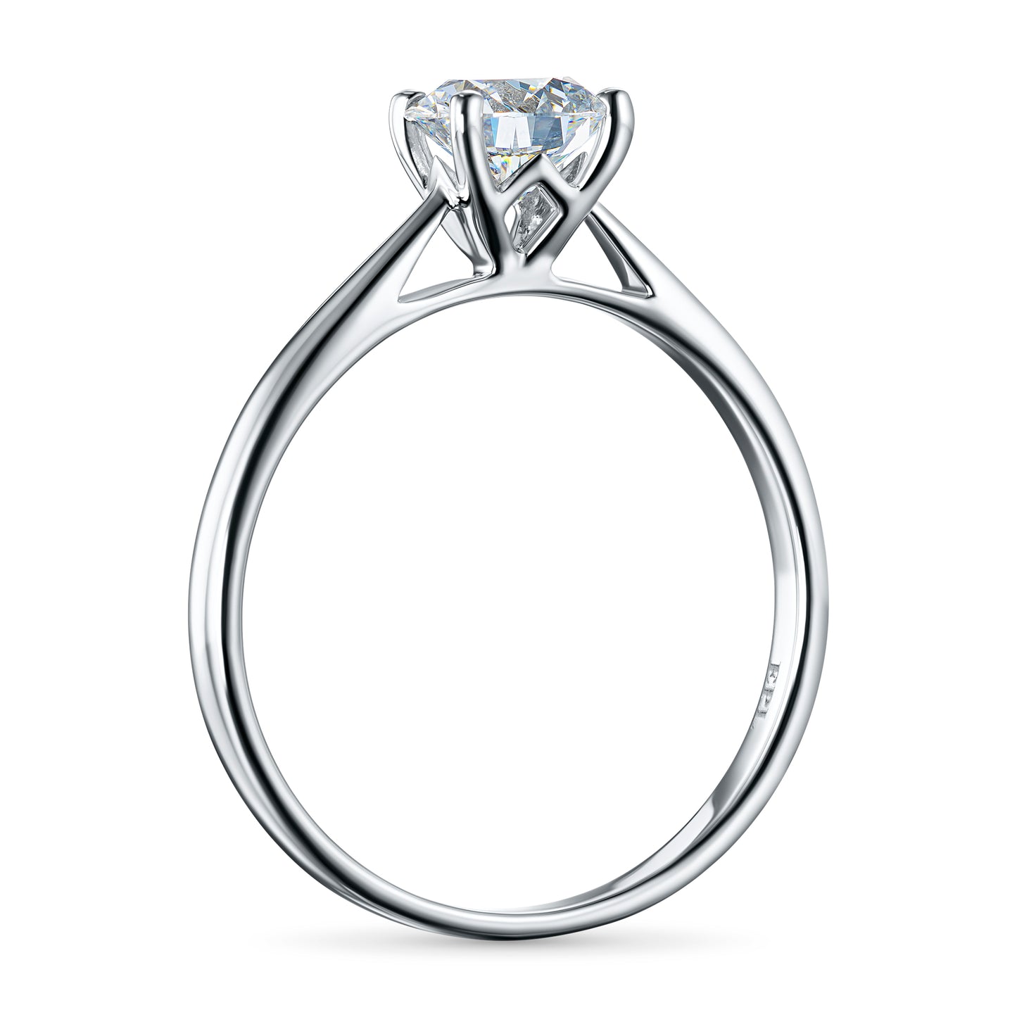 14K White Gold Ring with Lab-Created Diamonds 0.750 CT.TW
