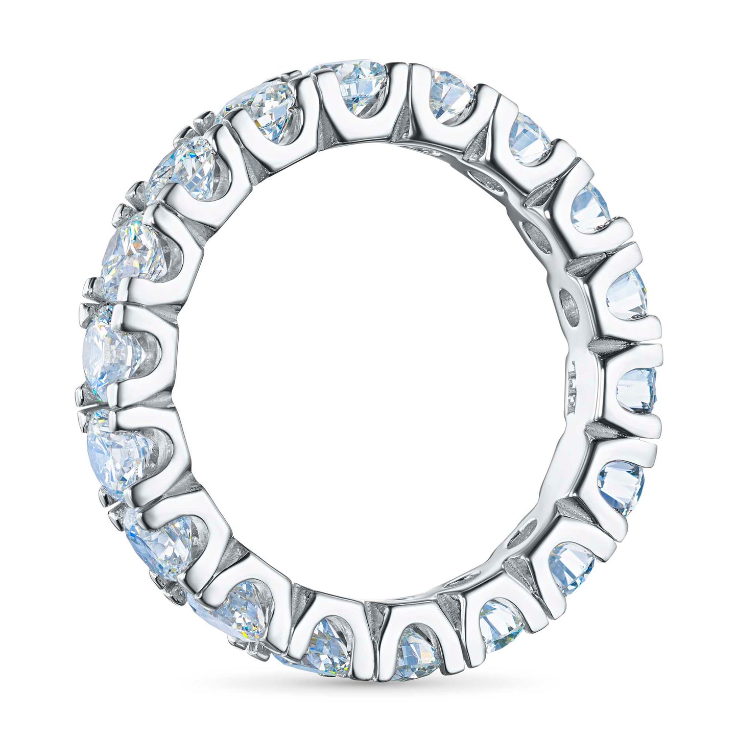 14K White Gold Ring with Lab-Created Diamonds 2.780 CT.TW