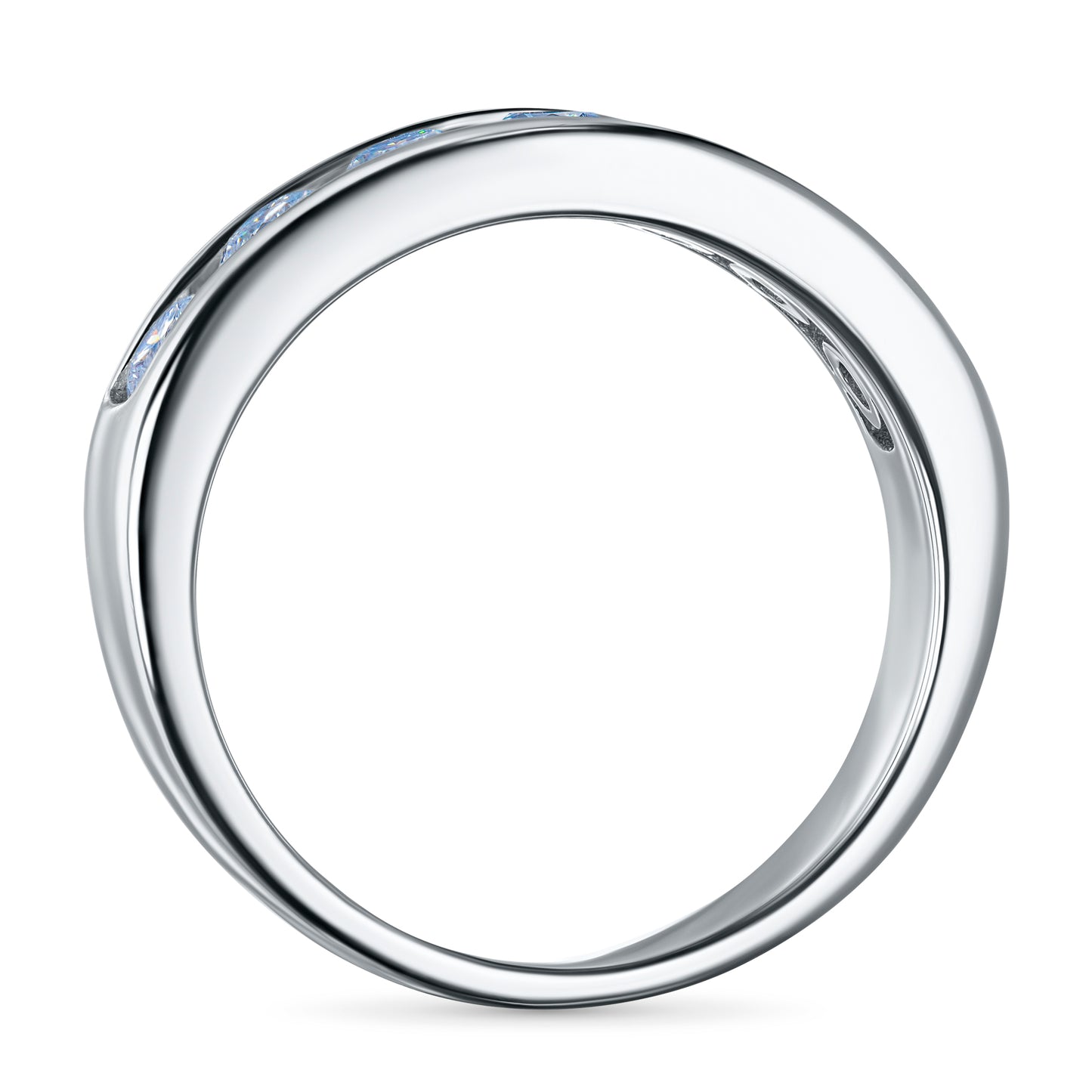 14K White Gold Ring with Lab-Created Diamonds 0.840 CT.TW