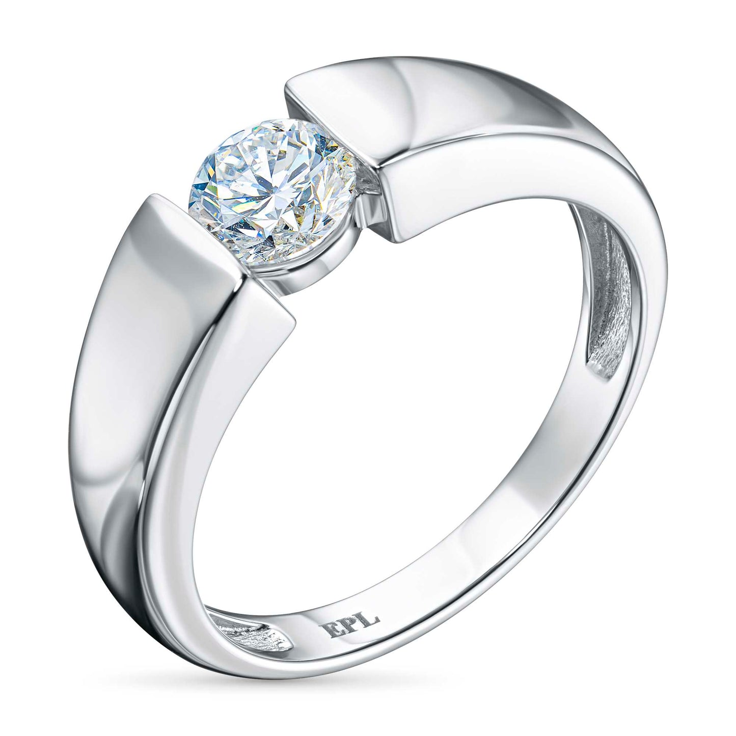 14K White Gold Ring with Lab-Created Diamonds 0.550 CT.TW
