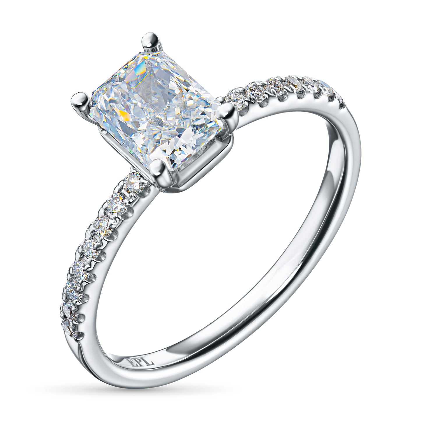 14K White Gold Ring with Lab-Created Diamonds 1.220 CT.TW