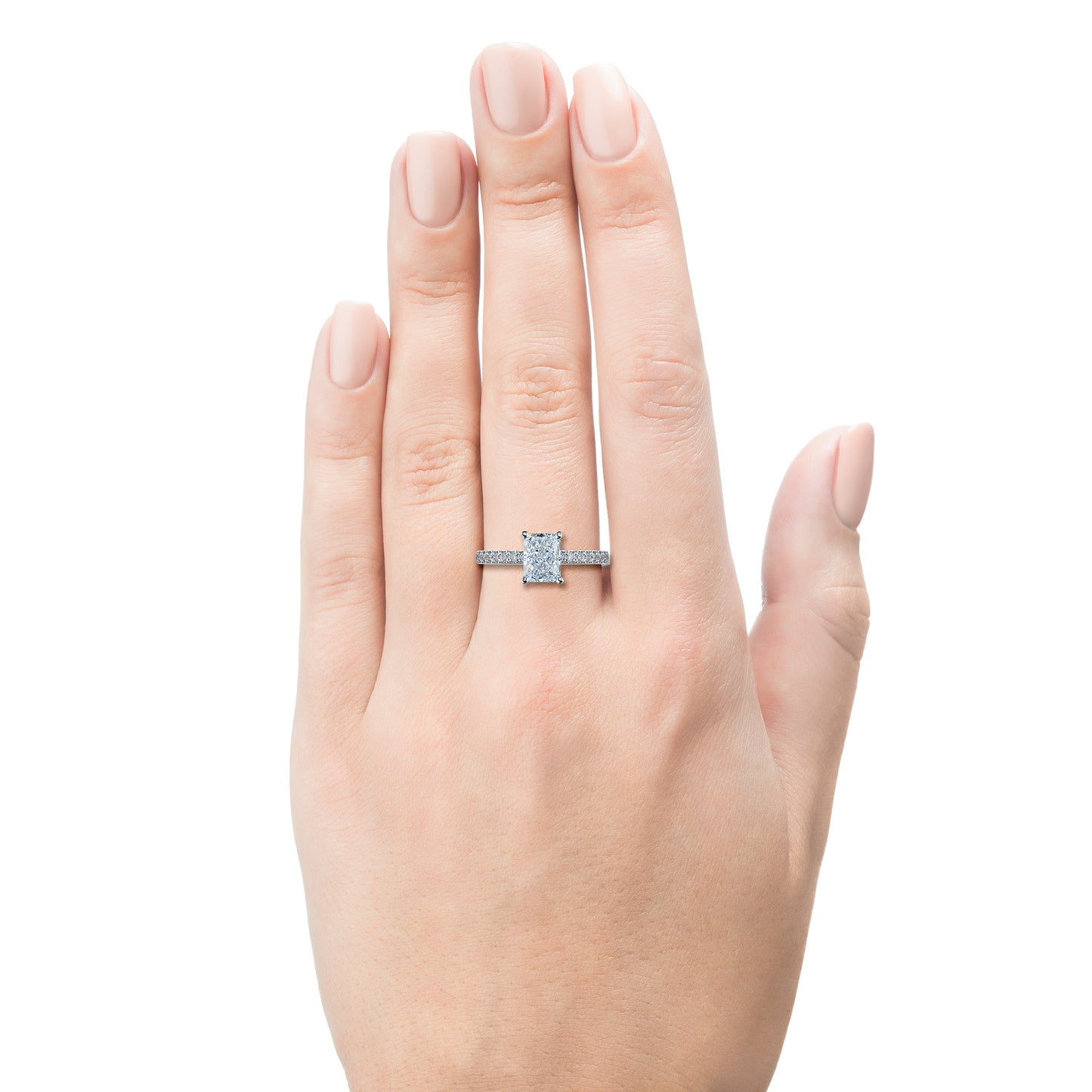 14K White Gold Ring with Lab-Created Diamonds 1.220 CT.TW