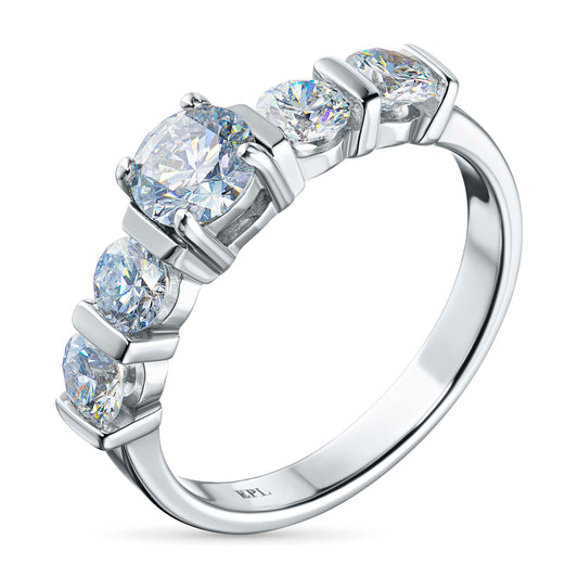 14K White Gold Ring with Lab-Created Diamonds 1.540 CT.TW