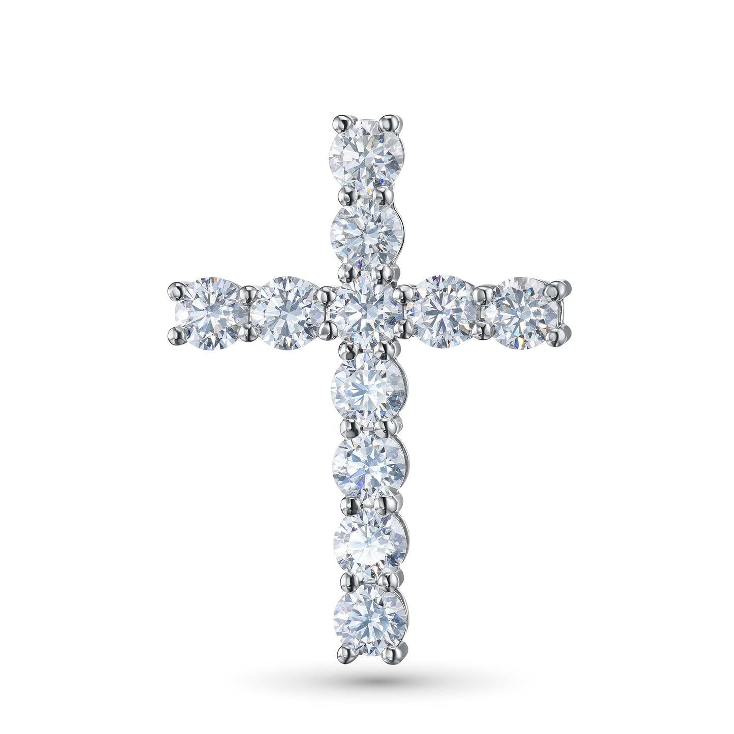 14K White Gold Pendant with Lab-Created Diamonds 2.470 CT.TW