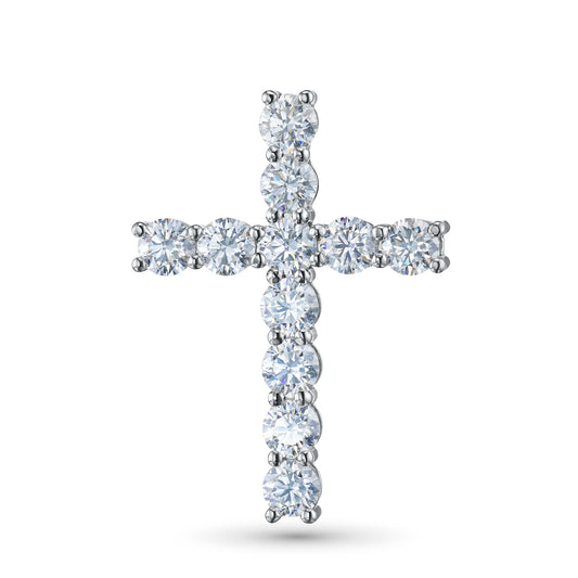 14K White Gold Pendant with Lab-Created Diamonds 2.470 CT.TW