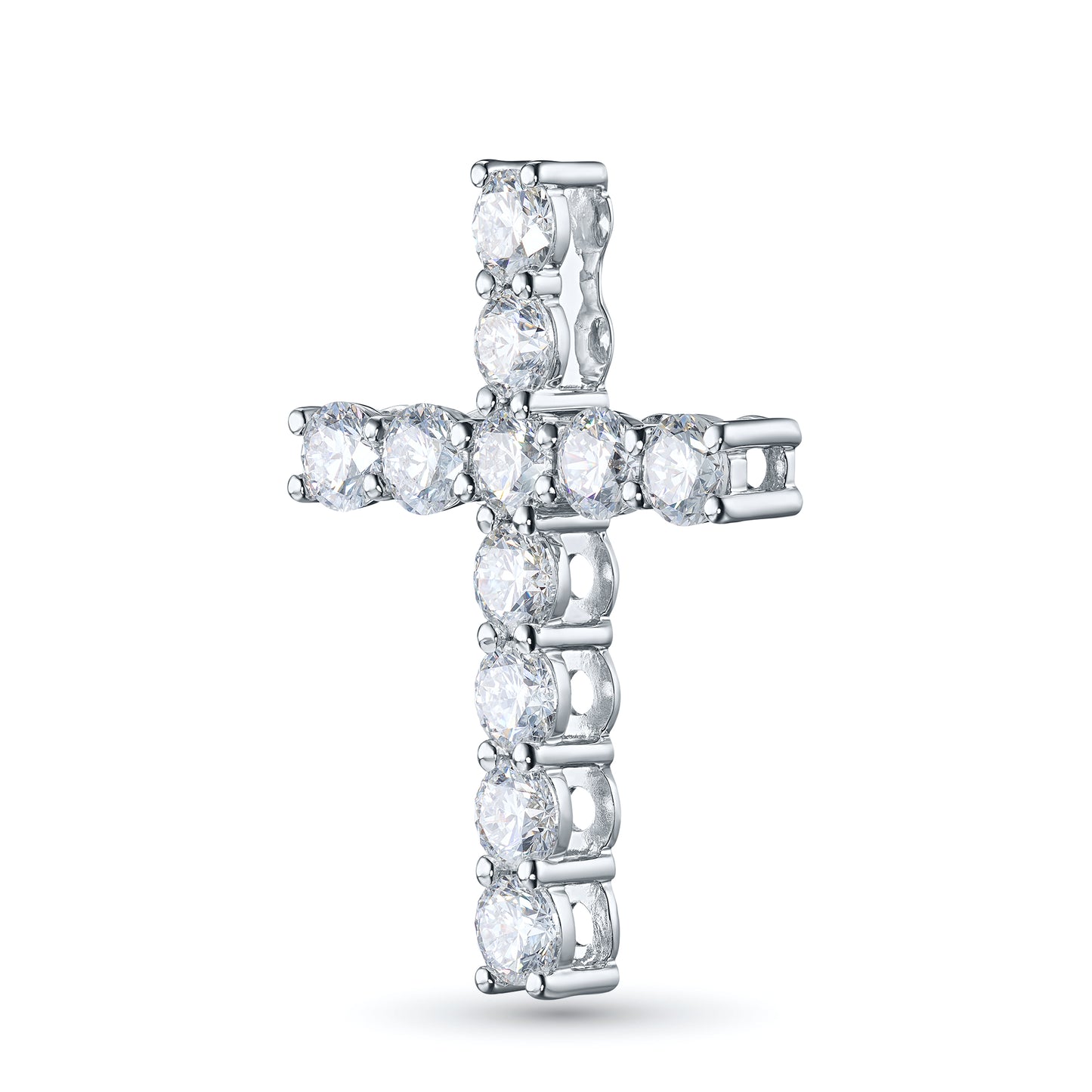 14K White Gold Pendant with Lab-Created Diamonds 2.470 CT.TW