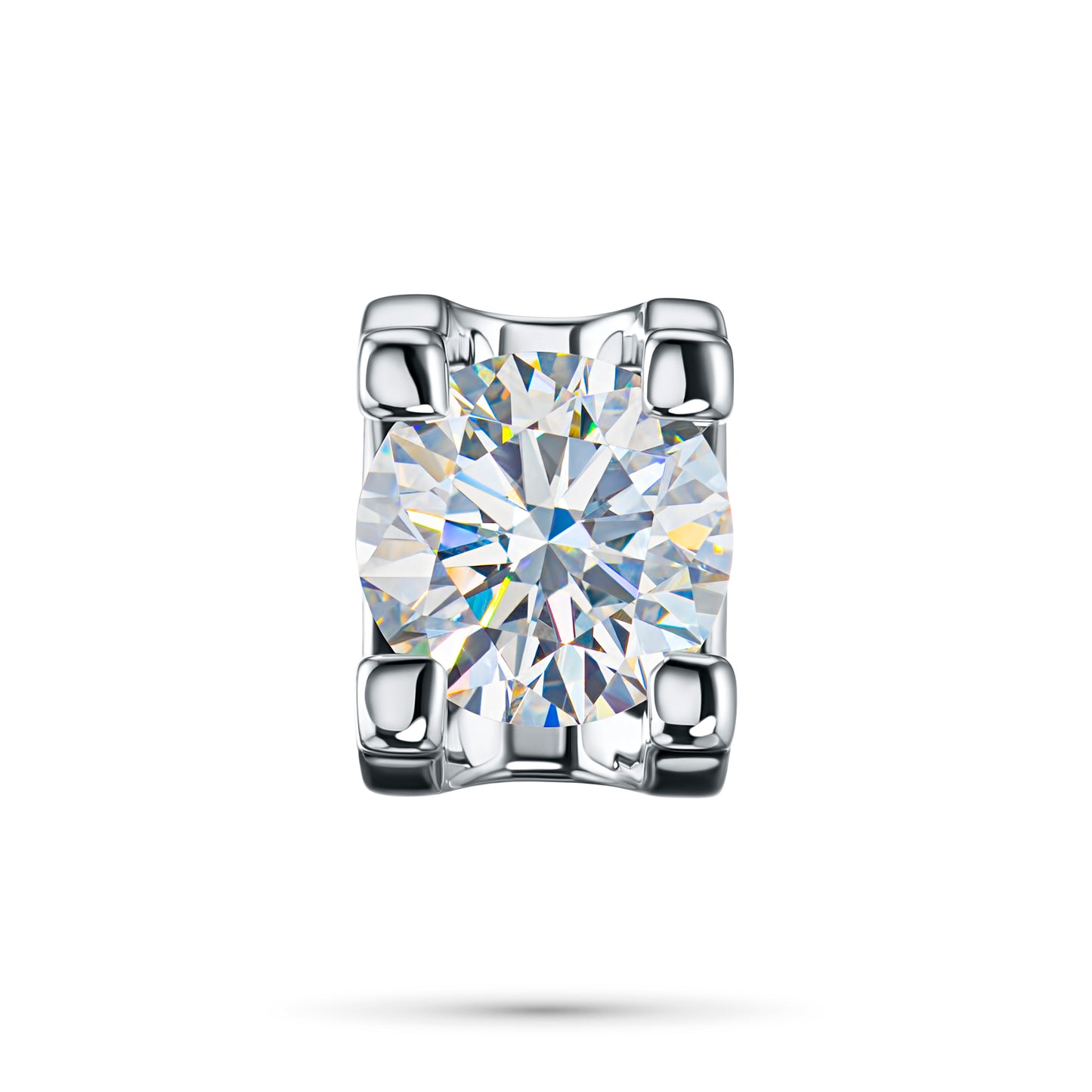 14K White Gold Pendant with Lab-Created Diamonds 1.120 CT.TW