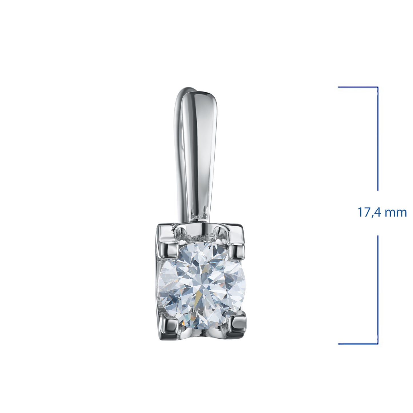 14K White Gold Earrings with Lab-Created Diamonds 1.090 CT.TW