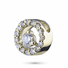 Keltakultainen riipus timanttikoru