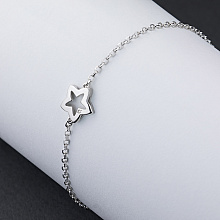 Hopeinen rannekoru timanttikoru