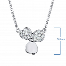 Valkokultainen kaulakoru timanttikoru