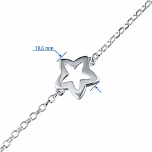 Hopeinen rannekoru timanttikoru