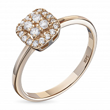 Punakultaiset sormus timanttikoru