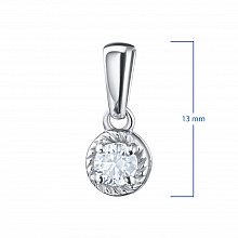 Valkokultainen riipus timanttikoru