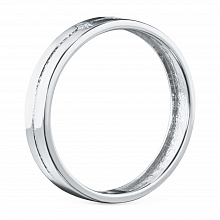 Hopeinen sormus timanttikoru