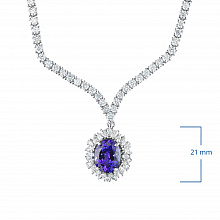 Kaulakoru timanttikoru ja tansaniitilla