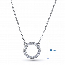 Valkokultainen kaulakoru timanttikoru