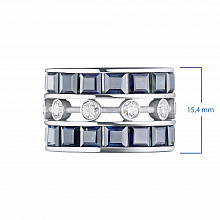 Valkokultainen sormus timanttikoru