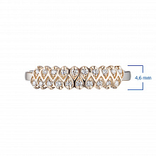 Punakultaiset sormus timanttikoru