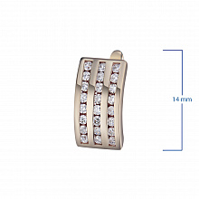 Punakultaiset korvakoru timanttikoru