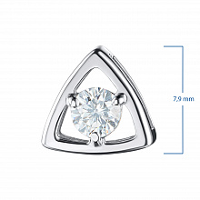 Valkokultainen riipus timanttikoru