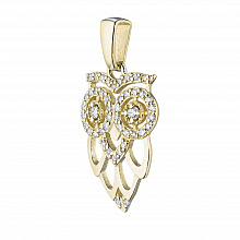 Keltakultainen riipus timanttikoru