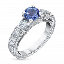 Sormus timanttikoru ja tansaniitilla