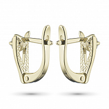 Keltakultainen korvakoru timanttikoru