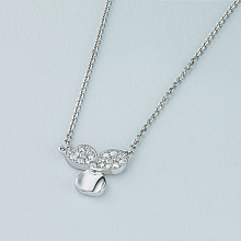 Valkokultainen kaulakoru timanttikoru