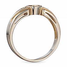 Punakultaiset sormus timanttikoru