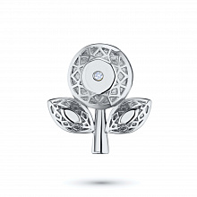 Valkokultainen riipus timanttikoru