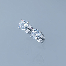 Valkokultainen pysetit kasvatetut timantit