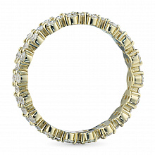 Keltakultainen sormus timanttikoru