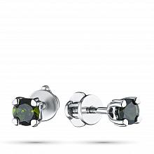 Hopeinen pysetit joissa on kromidiopsideja