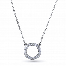 Valkokultainen kaulakoru timanttikoru