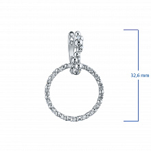 Keltakultainen korvakoru kasvatetut timantit