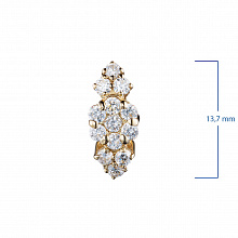 Keltakultainen riipus timanttikoru