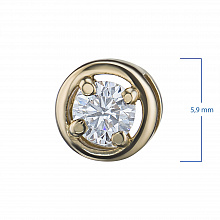 Keltakultainen riipus timanttikoru