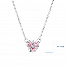 Valkokultainen kaulakoru kasvatetut timantit