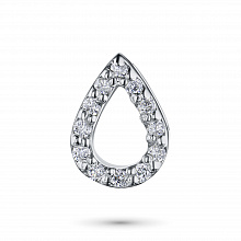 Valkokultainen riipus timanttikoru