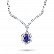 Kaulakoru timanttikoru ja tansaniitilla