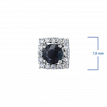 Valkokultainen pysetit timanttikoru