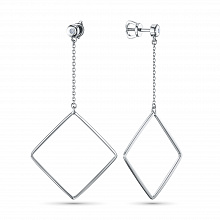 Hopeinen pysetit kasvatetut timantit