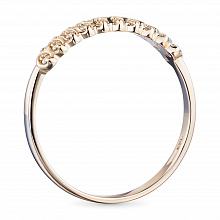 Punakultaiset sormus timanttikoru